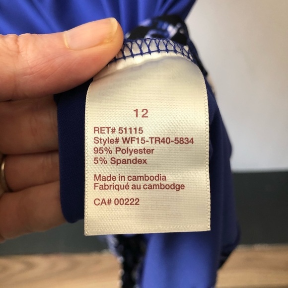 🎄Traditions sapphire blue dress, workwear,  SZ 12 - Picture 6 of 7